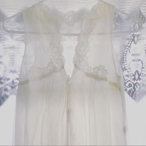 White Chiffon Night Gown